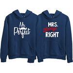 Filmy Vastra Men's & Women's Cotton Hooded Hoodie (CP-20-B-20_Navy Blue_Men X-Large (44), Women's XX-Large (46))