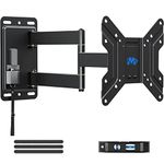 Mounting Dream RV TV Wall Mount for 17-43 Inch TV, Full Motion Lockable RV Mount on Motor Home Camper Truck Trailer Marine Boat, Unique Quick Lock and Release in 1 Step Design MD2210