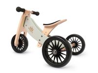 Kinderfeets Tiny Tot Plus 2-in-1 Balance Bike and Tricycle for Kids - Easily Convert from Bike to Trike | Adjustable Seat & Puncture Proof Tires | Sustainable and Eco-Friendly | Pedal-Free & Adjustable Training Bicycle for Children and Toddlers | Ages 18 Months and Up (Silver Sage)