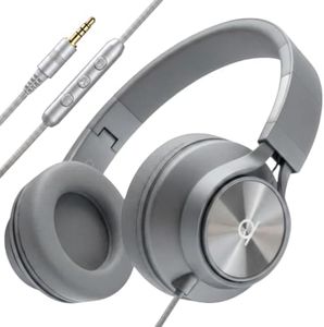 ARTIX Wired Headphones for Kids & Adults - Built-in Mic & Volume Control, Kids Headphones for School & Travel, Girls & Boys Head Phones for Computer, iPad, Chromebook, Tablet, Laptop 3.5mm Aux Cord