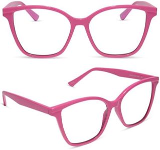 DIFF Leah 2.0 Blue Light Blocking Reading Glasses for Women, Bubblegum Pink