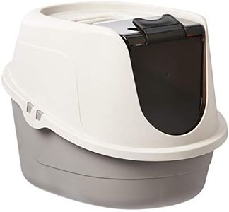 Amazon Basics No-Mess Hooded Cat Litter Box, 61 x 46 x 43 Centimeters, Large