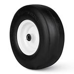 AEagle Flat Free Mower Tire w/Steel Wheel 13x5.00-6 for 36""-46"" Deck Residential Riding Lawn Mowers Tractor - Hub 3.25""-5.9"" with 3/4"" Greased Bushing 135006 T161