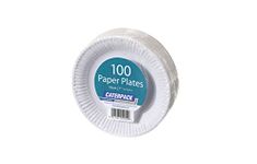 Caterpack by Robinson Young Plates 18cm White 100 pack