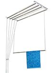 Rainbow Drywell Luxury 5 Pipes 6 Feet Stainless Steel Roof/Ceiling Pulley Operated Individual Drop Down Drying Rack/Cloth Dryer/Clothes Hanger for Balcony/Passage/Bathroom