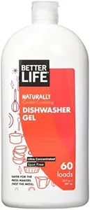 Better Life Dishwasher Detergent Gel - Automatic Dishwasher Cleaner - Concentrated Liquid Gel Dish Detergent Soap - 30oz Unscented