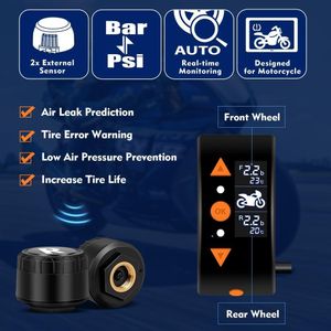 VSYSTO Motorcycle Dash Cam – 1080P Front & Rear, GPS, WiFi, Waterproof, Night Vision