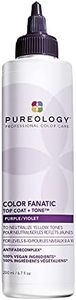 Pureology Color Fanatic Blue Color Glaze Toner for Brown Hair, Neutralization, For brassy hair, Vegan Formulas, Sulfate Free for a Gentle Cleanse, 200 ML