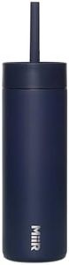 MiiR Sipper Straw Insulated Water Bottle, Thermo 3D Vacuum Technology, One-handed sipping, 16oz
