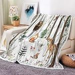 Rustic Forest Throw Blanket for Cou