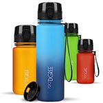 720°DGREE Sipper Water Bottle 500ml with Fruit Infuser | BPA, BPS Free | Tritan | For Adults & Kids | For Sports, Gym, Office, Workout | Sky Blue Sapphire Blue