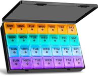XL Large Monthly Pill Organizer 4 W