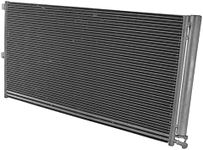 TRQ AC Condenser A/C Air Conditioning w/Oil Cooler & Receiver Drier Compatible with Ford