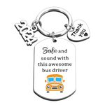 School Bus Driver Appreciation Gifts for Women Men Back to School First Day of School Bus Driver Appreciation Gifts Bulk Bus Driver Retirement Gifts Appreciation Keychain Thank You Christmas