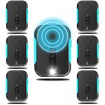 6 Pack Ultrasonic Pest Control Repeller, Mouse Repellent Indoor for Spider Bug Roach Ant Mosquito Rat Mice Insect Deterrent, Mouse Rodent Repellent Ultrasonic Plug in, 4 Mode Switching, Black