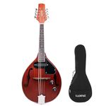 Kadence Solid wood Mandolin, A style, F Holes, 8 strings with tone and Volume knob