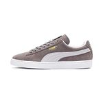 PUMA Men's Suede Classic+ Sneakers, Gray (Steeple Gray/White), 9 UK