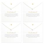 2/3/4Pcs Bridesmaid Gifts for Wedding Day Bridesmaid Necklaces Pearl Pendant Necklace Bridesmaid Proposal Gifts Wedding Jewelry Bridesmaid Gift Accessories