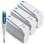 Thermometer Probe Covers - Pack of 300 - Universal and Disposable Probe Cover Box for Digital Thermometer for Accurate Sanitary Oral, Rectal and Underarm Digital and Glass Thermometers Reading