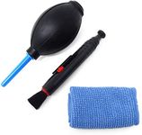 Honbay Camera 3-in-1 Cleaning Kit: Air Blower, Cleaning Cloth, Cleaning Pen - for LCD Screen, Eyeglass, Binocular, Fieldglass, Optical Instrument, etc