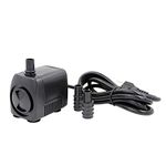 Teamson Home Water Pump for Fountains and Ponds, 265 GPH, Black