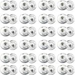 On Blow (Pack of 40) Sew-on Snap Press Buttons Metal Rust Proof Fastener for Crafts Dress Making Sewing Clothing (Size 1) 8 mm