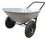 Two Wheel Poly Tray Wheelbarrow, 5 Cubic Foot