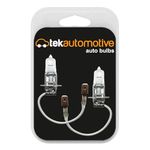 Tek Automotive H3 Bulb 453 Halogen Headlight Bulbs Headlamp Cornering Fog Light Car Bulbs 12V 55W PK22S - Twin Pack