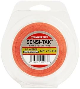Walker Tape Co. Sensi-Tak Tape. Double-Sided. 1/2" x 12 Yards. Authentic Walker Tape red