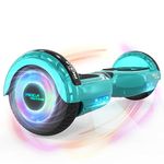 MEGA MOTION Hoverboard, Hoverboards for kids, 6.5 Inch Two-Wheel Self Balancing Electric Scooter with Bluetooth Speaker, Quality hoverboards with LED Lights, Gift for Children and Teenager