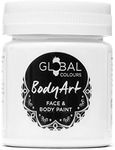 Global Colours White - BodyArt Paints - 45ml | Artist Paints