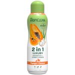 TropiClean Luxury 2 in 1 Papaya & Coconut Pet Shampoo and Conditioner - 20 oz