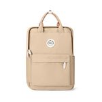 HYC00 Unisex Lightweight Backpack School Bag Water-resistant Casual Rucksack fits 14 inch Laptop for Boys Girls Travel Backpack Bookbag Men and Women College Daypack,Brown