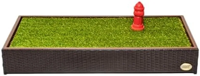 Porch Potty Standard, Self-Draining Dog Potty with Premium Artificial Dog Grass Pads for Potty Training, Indoor/Outdoor Use, Perfect for Apartments, Balconies, & Patios