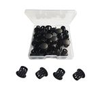 30 Pcs Black Hole Plugs 10mm (3/8") Black Plastic Hole Plugs Black Plastic Plugs for Holes Plastic Plugs for Holes Cabinet Hole Plugs Screw Hole Plugs Plastic Plugs for Holes (Black)