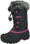 Snow Boots for Kids Waterproof Durable and Slip Resistant Winter Snow Boots for Boys and Girls with Insulated Fleece Lining, Perfect for Snowy Adventures. Ideal Snow Boots toddler to Keep Feet Warm and Dry(Pink 9 Toddler)