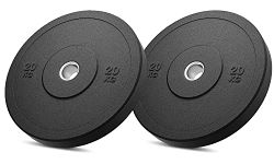 SX Fitness Spare Rubber Weight Plates 31MM Dia (20kg x 2) 40Kg Rubber Weight for Home Gym & Exercise