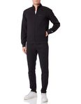 Champion Men's Legacy Sweatsuits-Poly-Cotton Interlock Full Zip Tracksuit, Nero, XXL