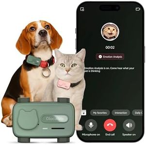 GlocalMe PetPhone for Dog and Cat, Support Play Music and Two-Way Call, Pet Community and AI Health Alerts, Real Time Tracking and Virtual Fence, Unlimited Range Pet GPS Tracker (Green)