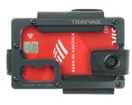 Trayvax Contour Minimalist Wallet Tactical Armor Steel Front Pocket RFID, Lite Black - No Bottle Opener, Modern