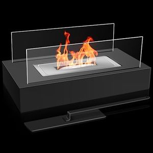 CINNANI Chimenea bioetanol Añada un Toque de Elegancia a su hogar con Nuestra Chimenea Decorativa diseño Moderno y Sofisticado，35x18x17cm