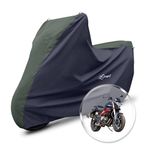 Neodrift 'SuperMax' Bike Cover Suitable for Benelli TNT 300 (All-Weather Motorcycle Protection, Water & UV Resistant, Dustproof, Windproof) (Colour: L.Green - Black)