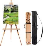 MEEDEN Tripod Field Painting Easel - Universal Tripod Easel Adjustable Portable Painting Easel Stand Beech Wood Artist Easel, Perfect for Painters, Students, and Landscape Artists, Hold Canvas Art up to 44"