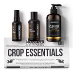 MANSCAPED™ Crop Essentials, Male Care Hygiene Bundle, Includes Crop Cleanser™ Gentle Groin Wash, Crop Preserver™ Moisturizing Ball Deodorant, Crop Reviver™ Body Toner and Disposable Shaving Mats