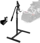 PVNIEFC Snowmobile Lever Lift Stand with Handlebar Cup, Max 32" Bumper Lift Height, Easy Sled Lift Stand for Garage Storage, Supports up to 600 lbs. Snowmobiles