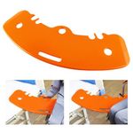 LOSCHEN Transfer Board, Patient Slide Assist Device for Transferring Patient or Handica from Wheelchair to Bed, Toilet, Tub, Car - Slide Board with A Handle, Notches (Orange)