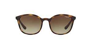 VOGUE Women's Plastic Woman Square Sunglasses, Dark Havana, 52.0 mm