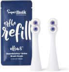 SuperMouth® SuperBristles® Ortho Replacement Brush Heads for Ultim8 SmartBrush – Ultra-Soft Bristles Clean 60X Better Around Braces, Advanced Sonic Cleaning, Dual Modes, 3 Color Options