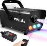 500W Smoke Machine,3 Color LED Light with Wireless Remote Control, Fog Machine with Controllable Lights,Professional DJ Controller,2000 CFM Huge Fog for Halloween Holidays Party
