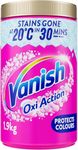 Vanish Gold Oxi Action Laundry Booster & Stain Remover Powder for Colours 1.9 Kg, Back to School, Removes School Stains in Just 30 Minutes, Keeps Colours Bright, Safe on School Uniforms